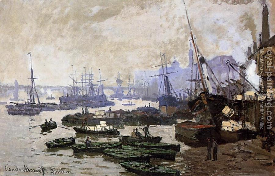 Claude Oscar Monet : Boats in the Port of London